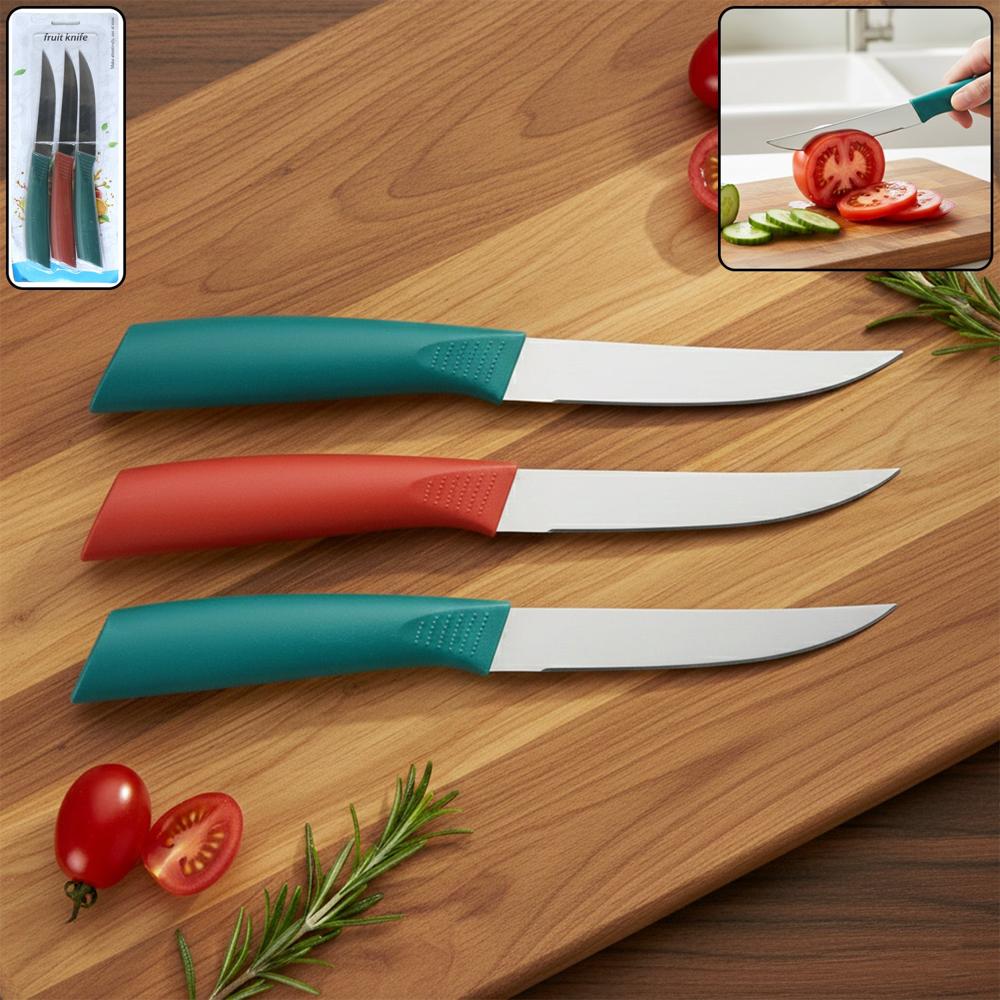 Multipurpose Stainless Steel Fruit Knife Set Of 3 - Application: As Per Product Requirement