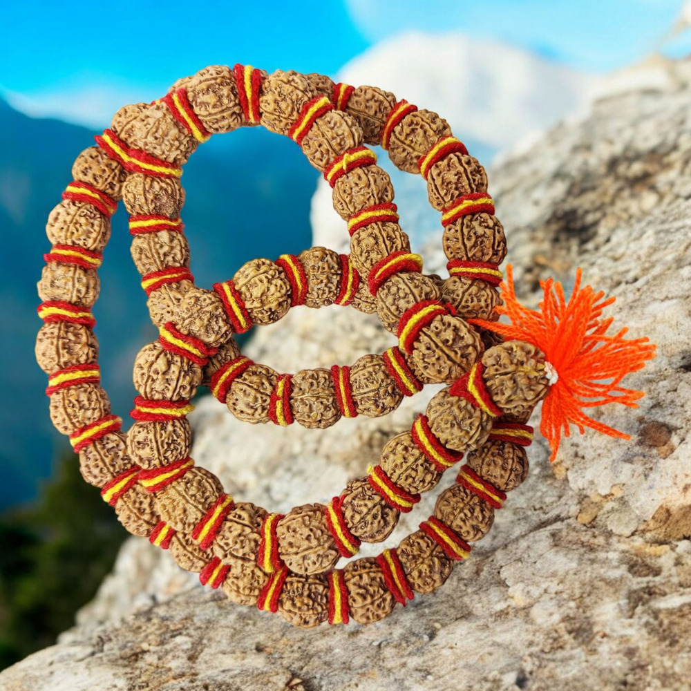 VELVET RUDRAKSHA KANTHA 55 BEADS