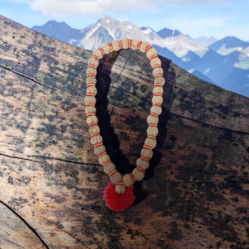 VELVET RUDRAKSHA KANTHA 33 BEADS