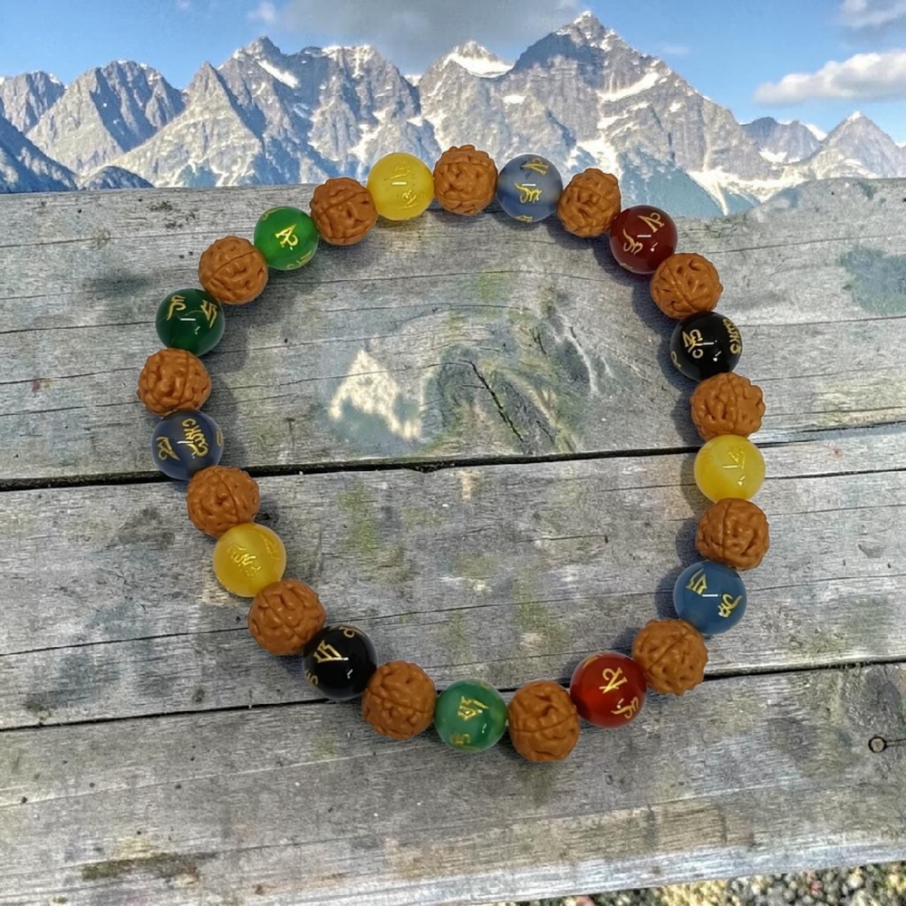 OM MANI & RUDRAKSHA BRACELET
