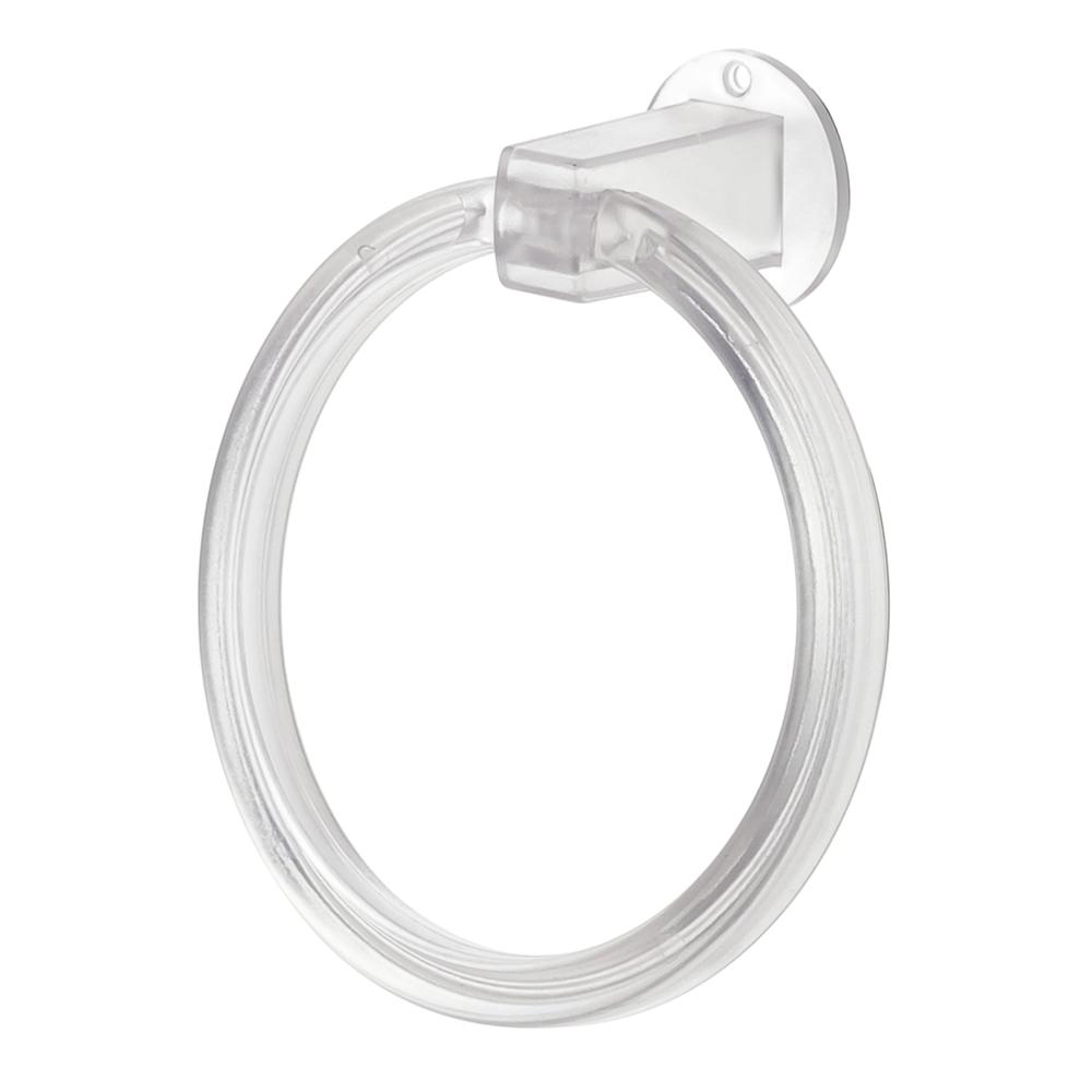 Unbreakable ABS Round Towel Ring Wall Mounted Stand / Holder (1 Pc)