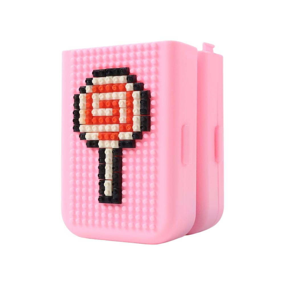 DIY Pixel Art Pencil Box with Building Blocks (1 Set)
