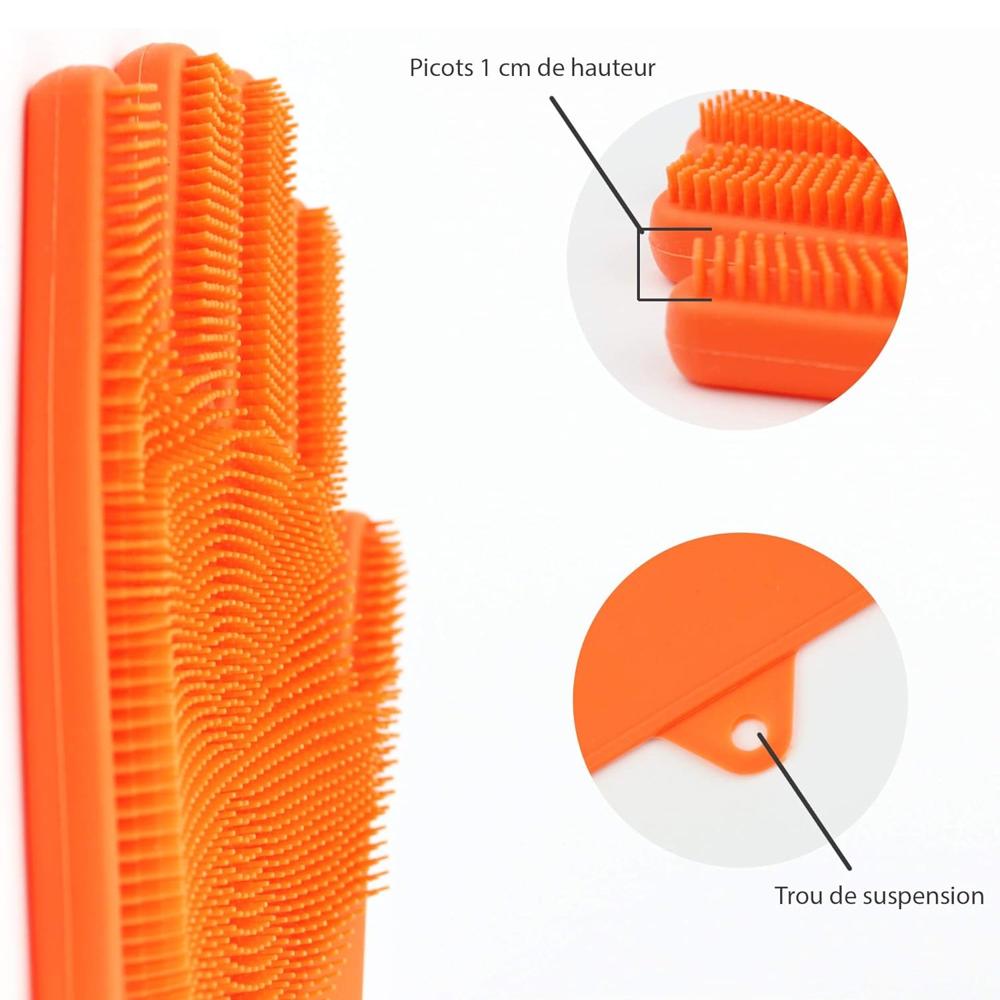 Gloves Magic Silicone Dish Washing Gloves (1 Pair)