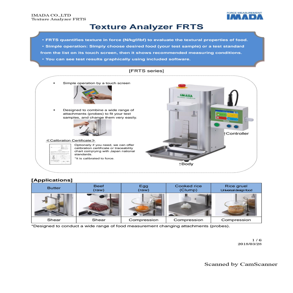 Food Texture Analyzer