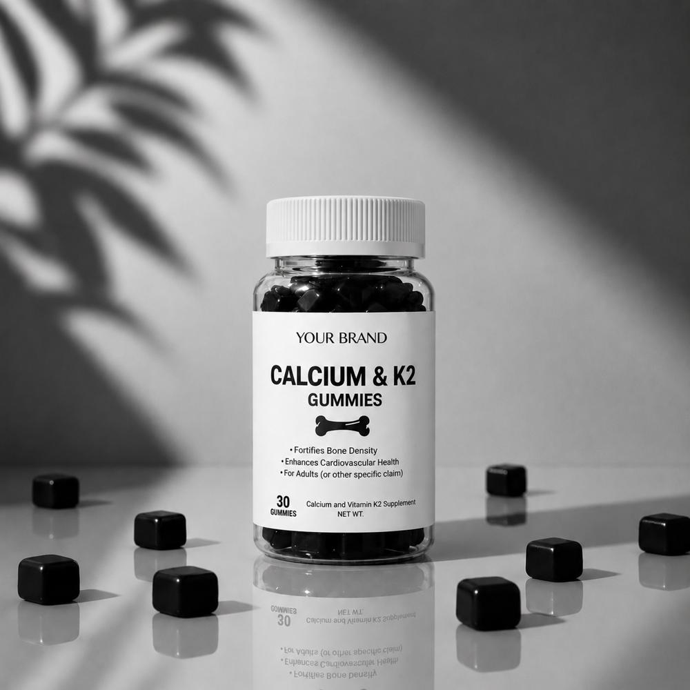 Calcium & Vitamin K2 Gummies for Bone Health Support
