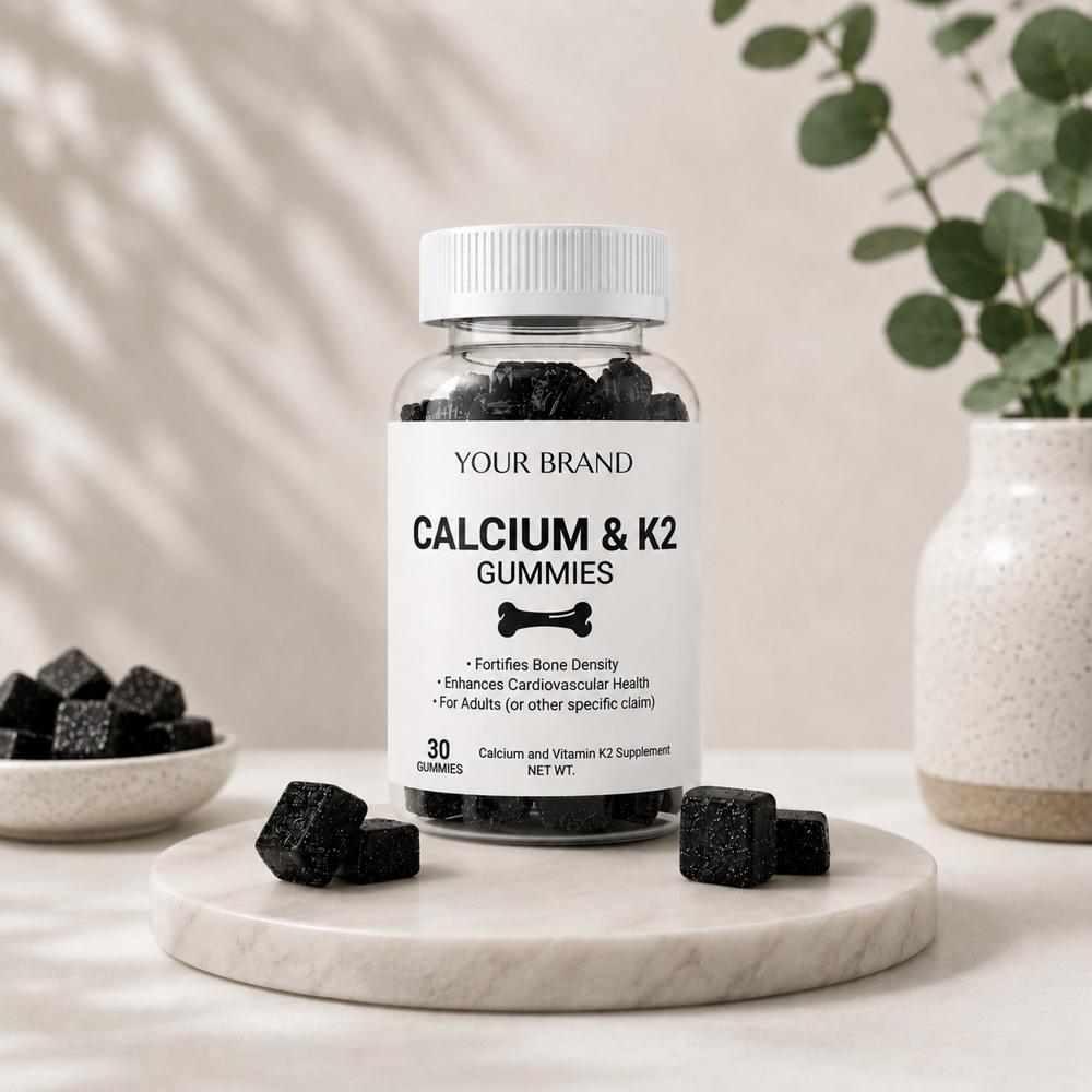 Calcium & Vitamin K2 Gummies for Bone Health Support