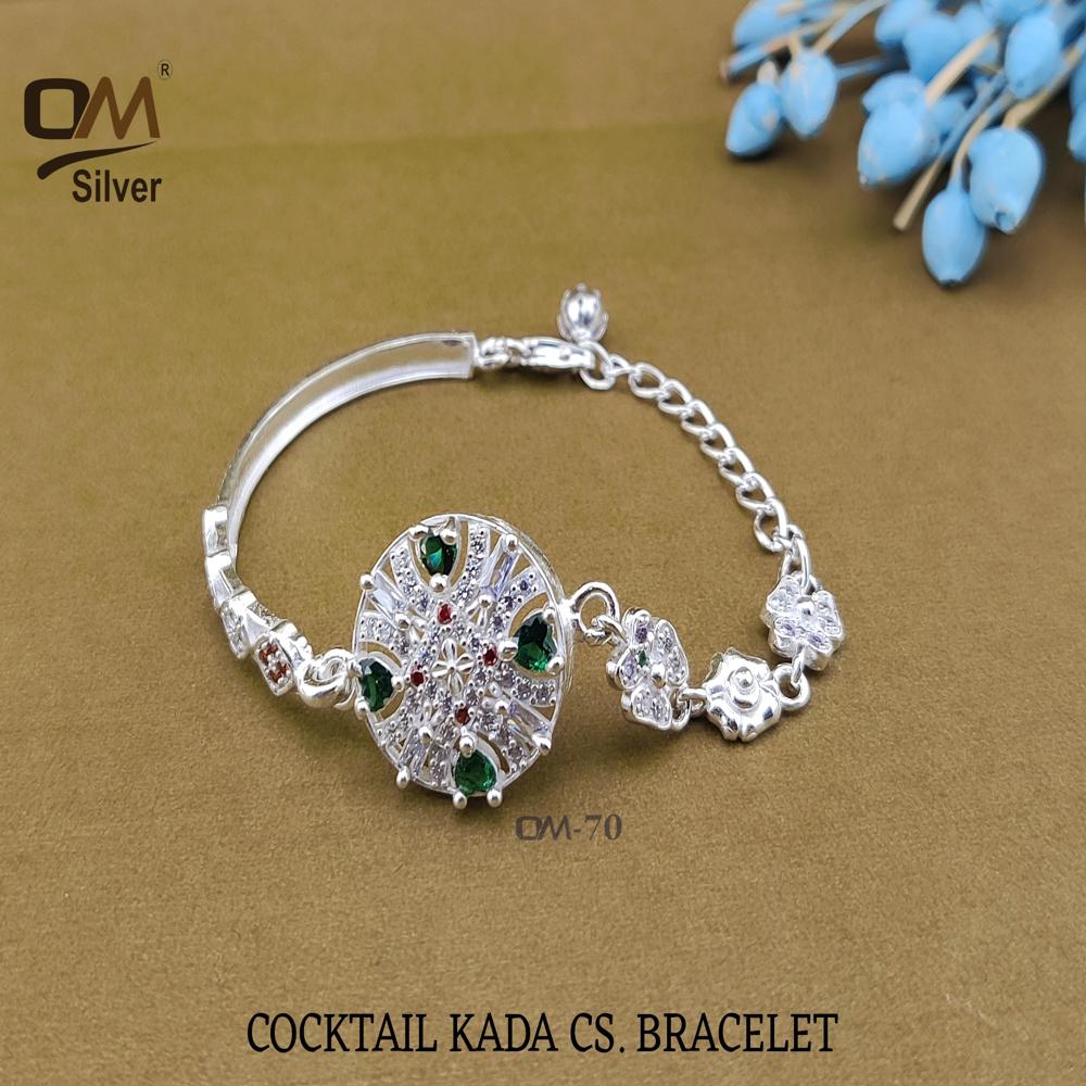 Silver Half Kada Bracelet - 9 To 11 Grams | Half-open Silhouette, Minimalist Design, Effortlessly Chic For Wedding And Special Occasions