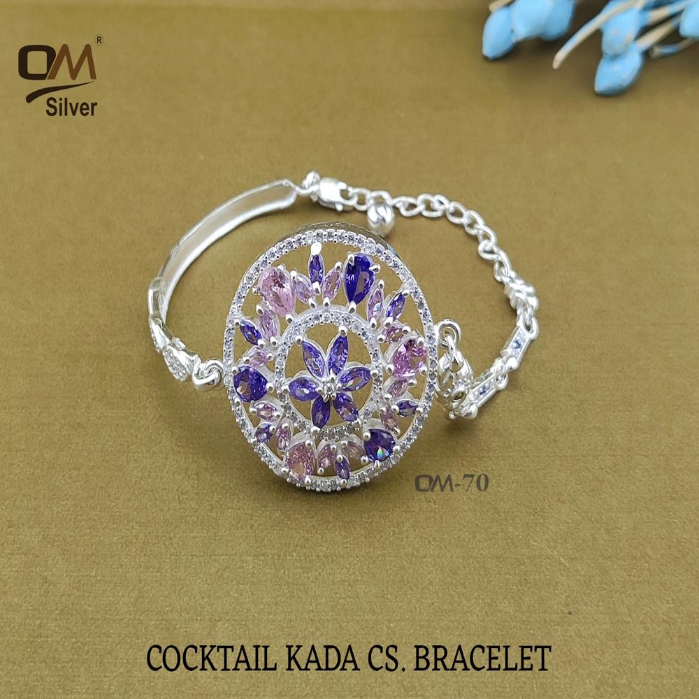 Silver Half Kada Bracelet - 9 To 11 Grams | Half-open Silhouette, Minimalist Design, Effortlessly Chic For Wedding And Special Occasions