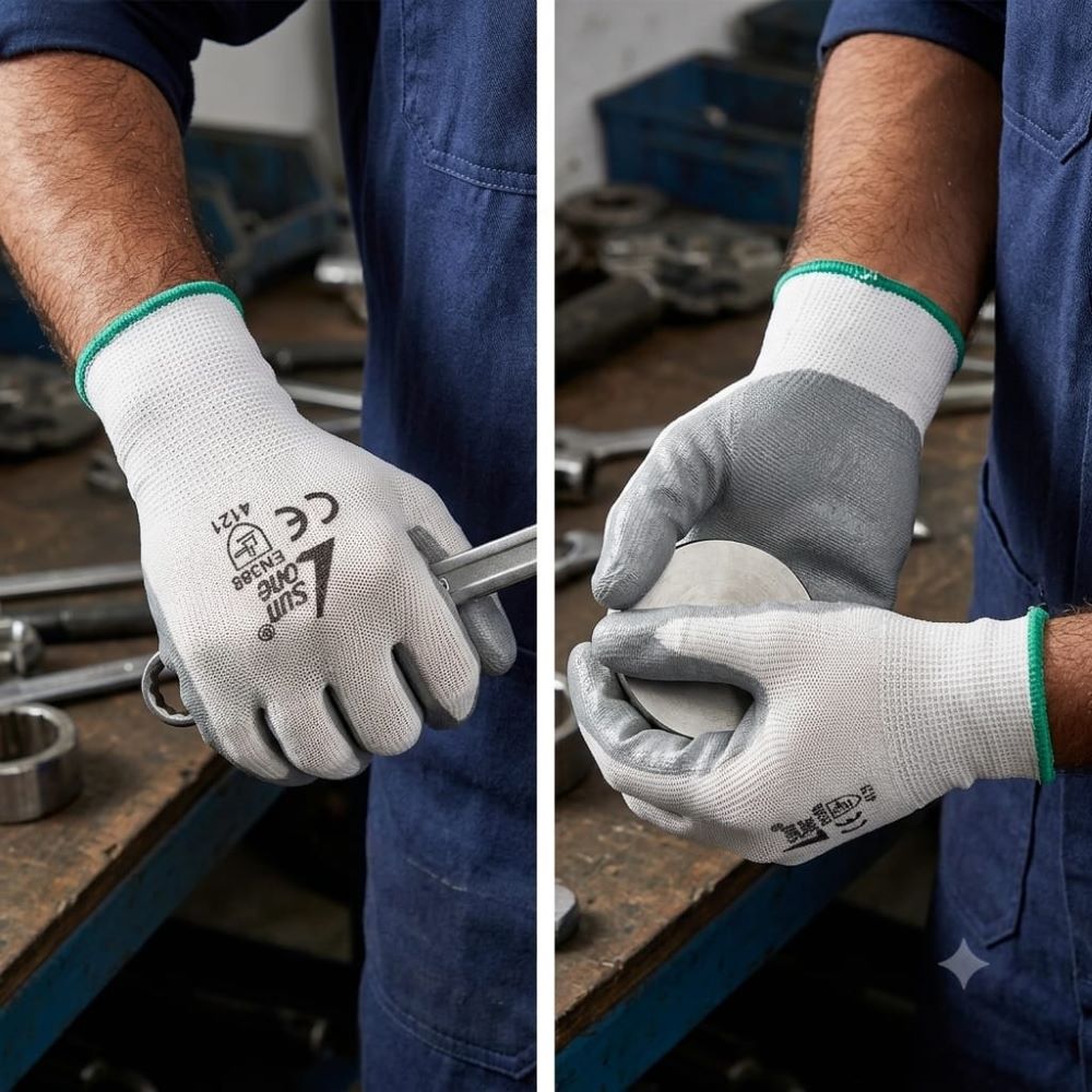 Sunlong Nitrile Coated Wave W/G Hand Gloves