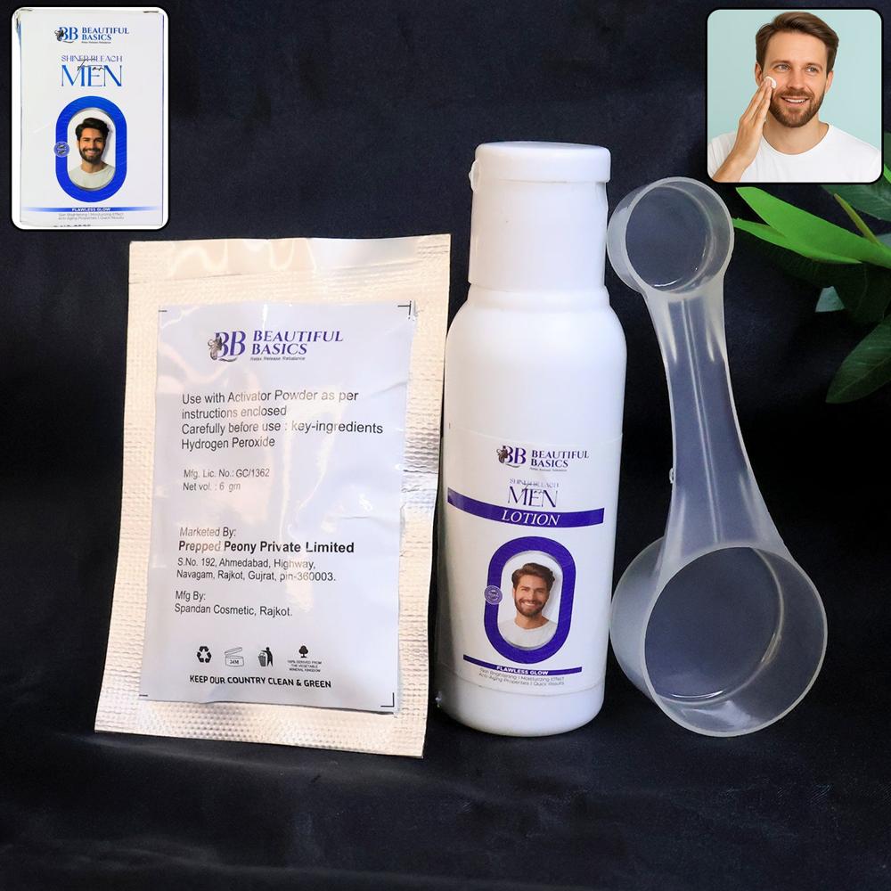 Beautiful Basics Men S Simple Bleach Cream Kit (1 Set) - Application: As Per Product Requirement