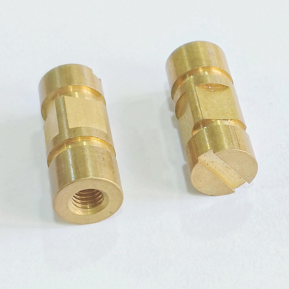 Brass Insert With Plug - Color: Golden