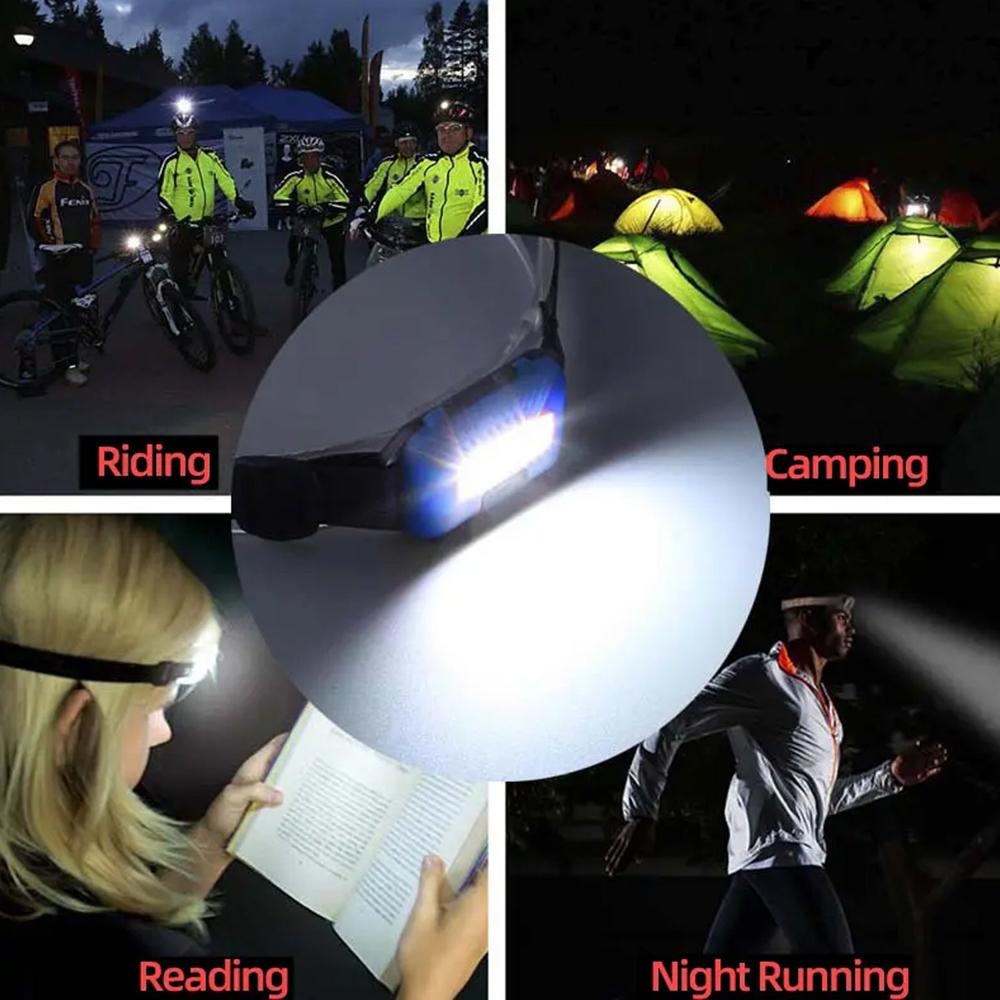 10W COB Waterproof Headlamp Portable Lantern for Camping, Hiking (1 Pc)