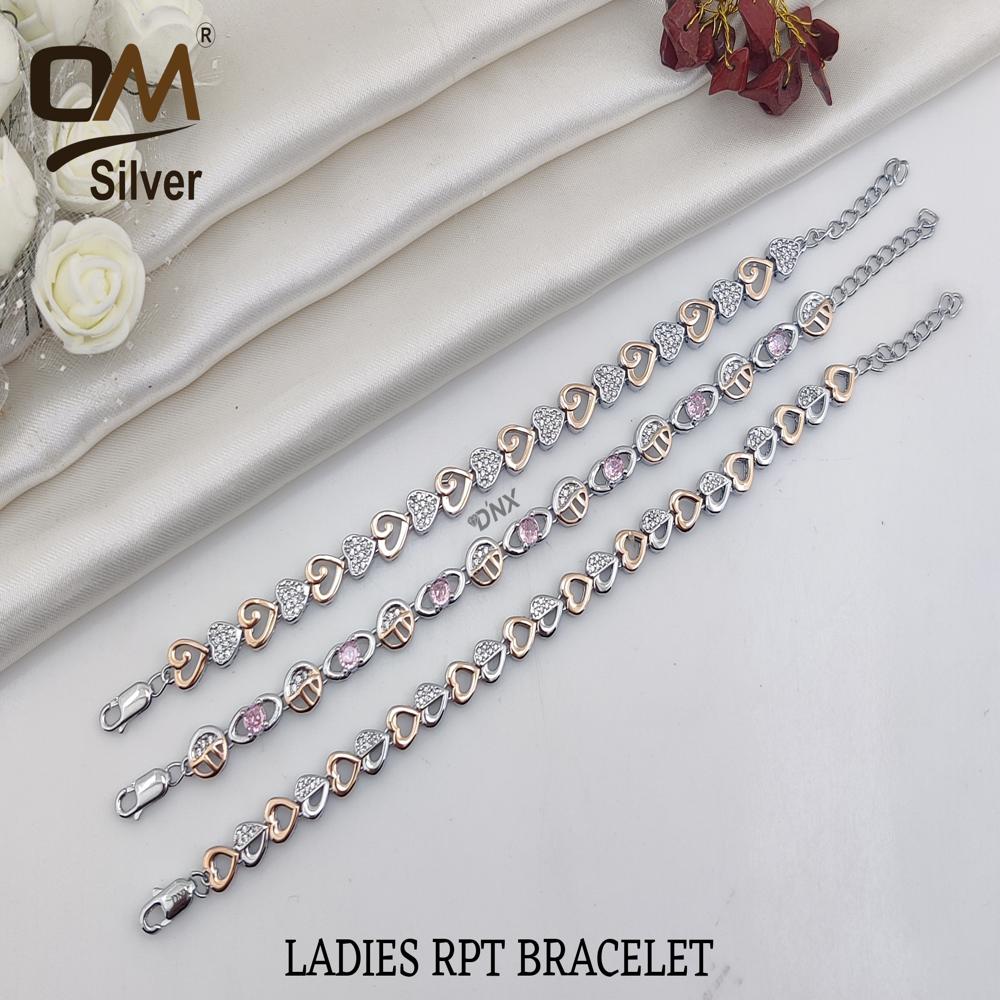 Silver Rpt Bracelet - Color: Gold/Rosegold