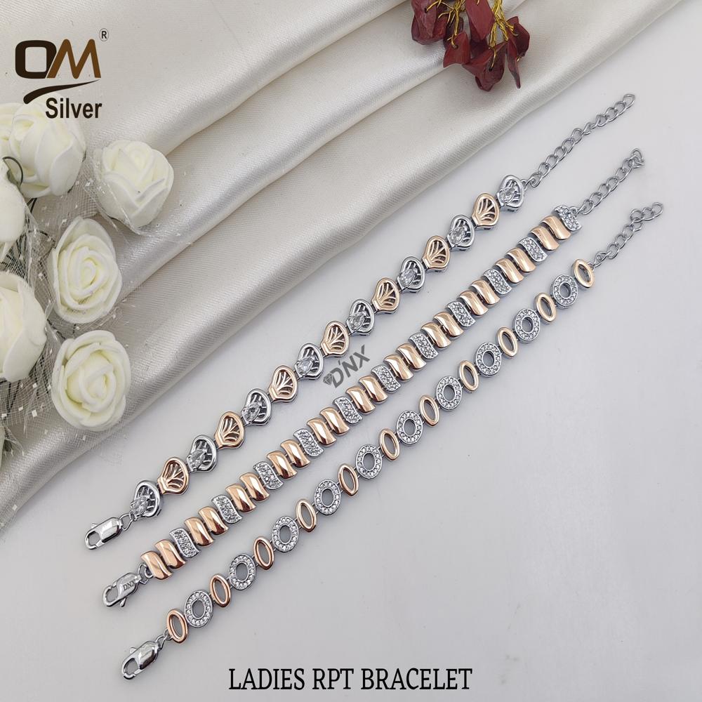 Silver Rpt Bracelet - Color: Gold/rosegold