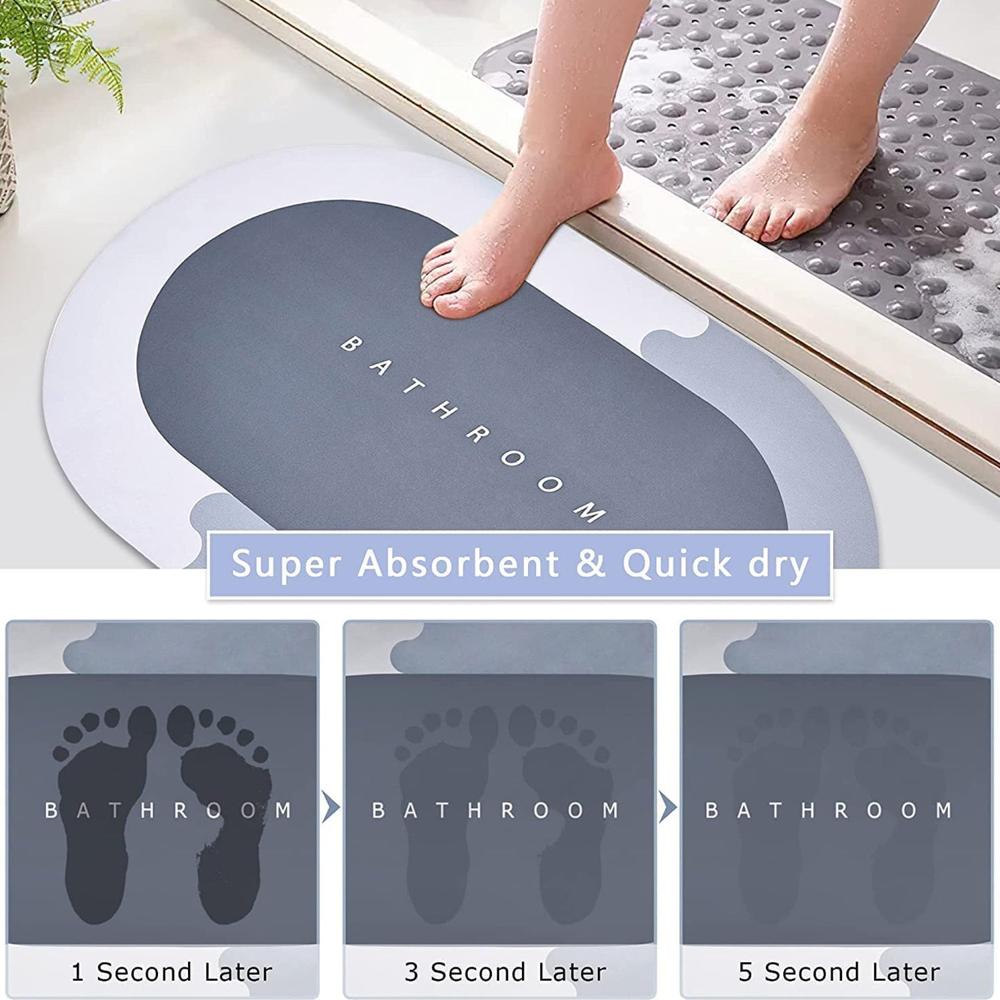 Floor Mat Bath Mat Soft Quick Dry Barrier