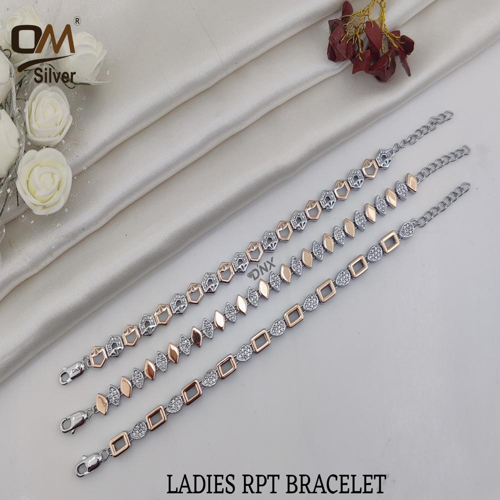 Silver Rpt Bracelet - Color: Gold/rosegold