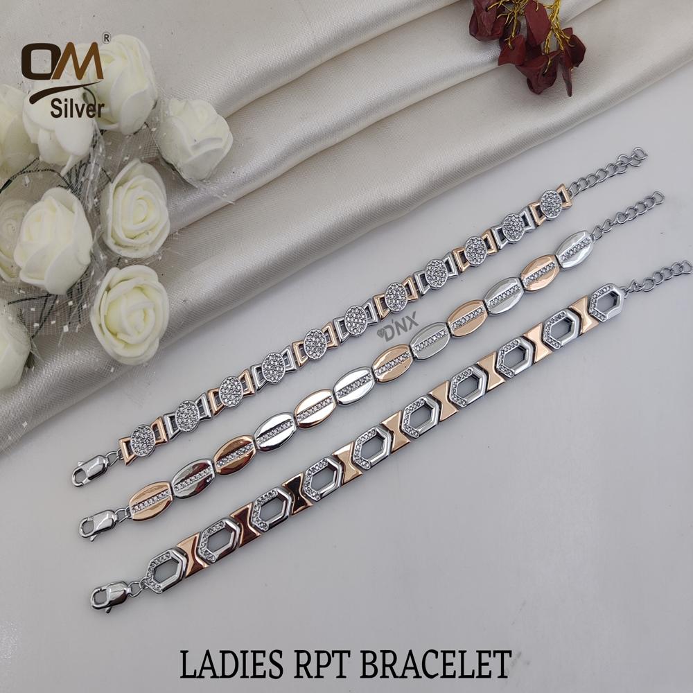 Silver Rpt Bracelet - Color: Gold/rosegold