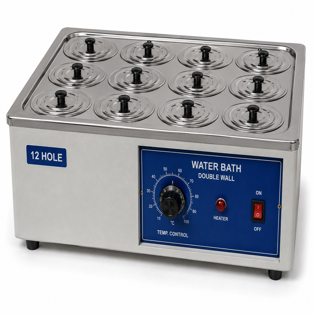 Water Bath double wall 12 hole Analog