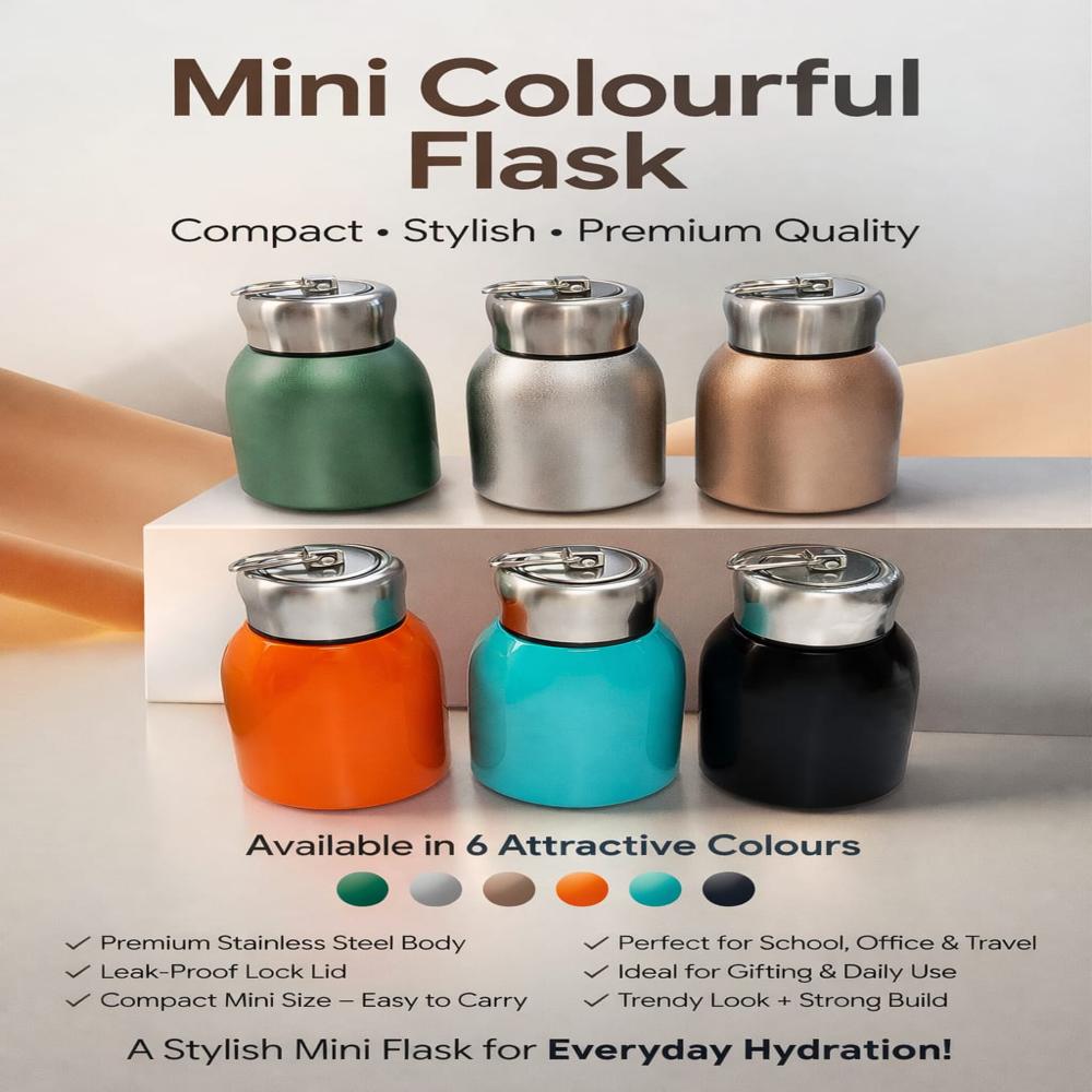 Mini Colourfull kadi  Flask