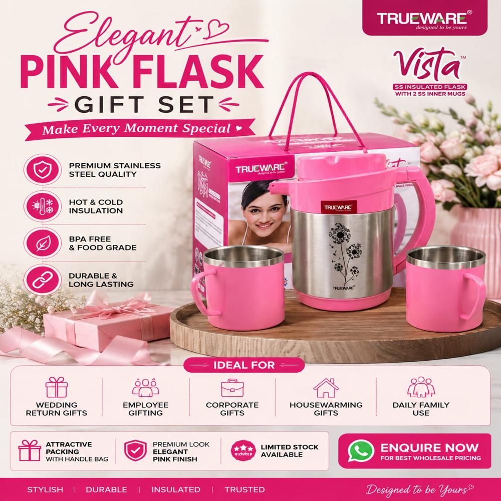 Pink Flask Gift Set Pack