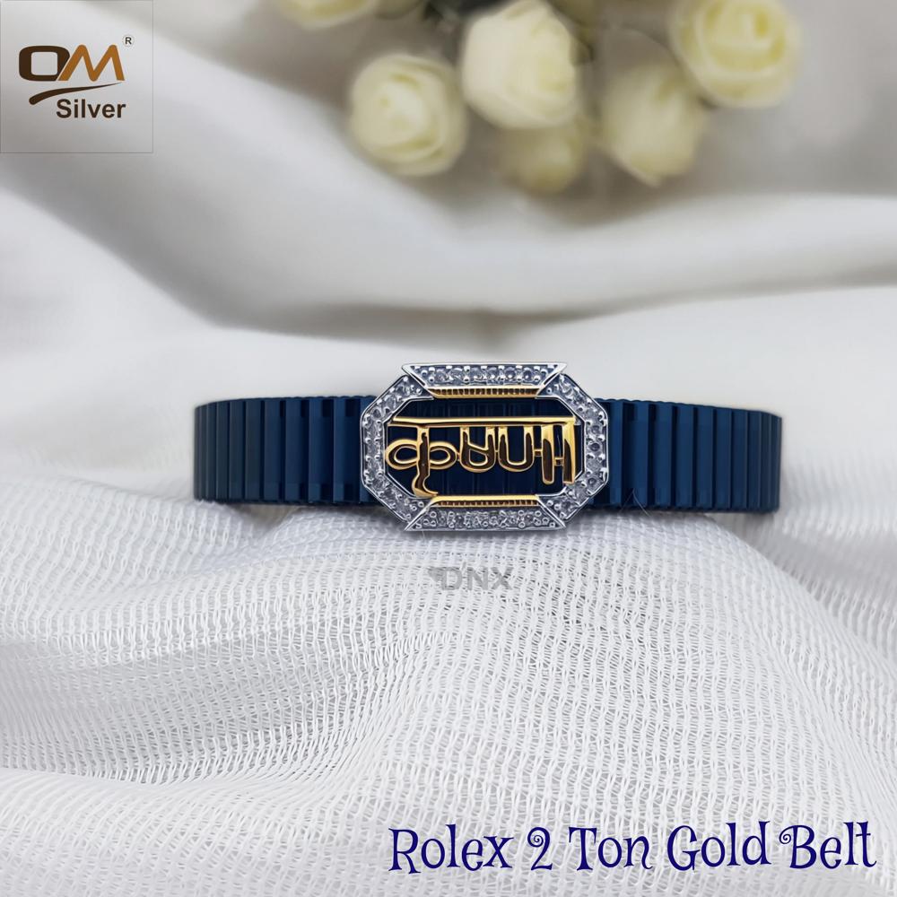 Silver Rolex Bracelet - Color: Blue