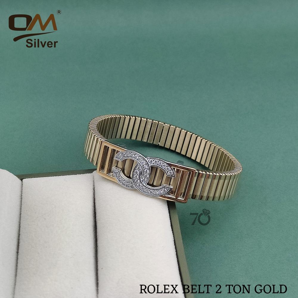 Silver Rolex Bracelet - Color: Blue