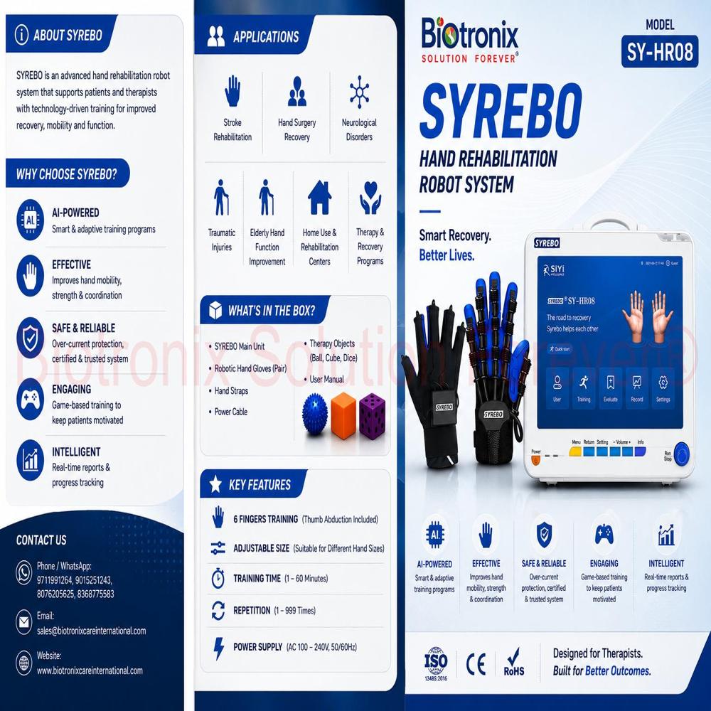 Professional Hand Rehabilitation Robot for Physiotherapy