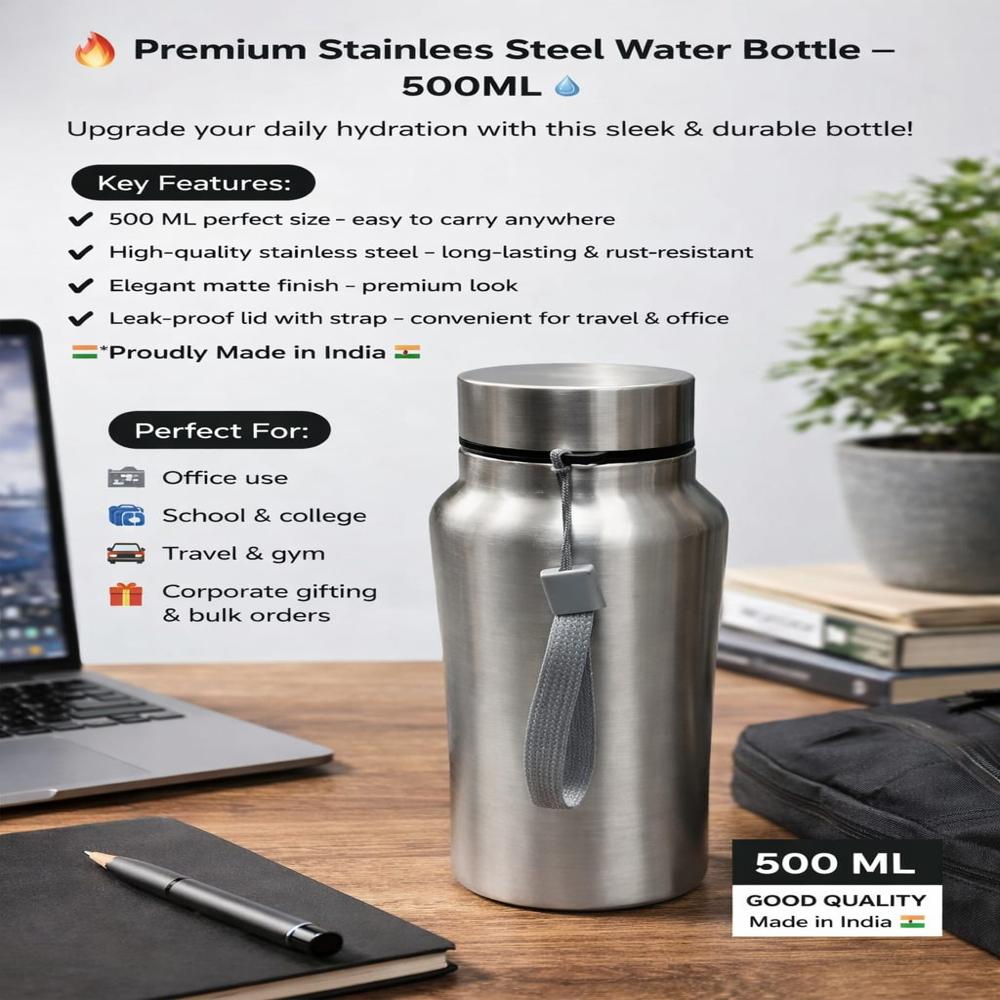 Water Bottle 500 ml - color Box