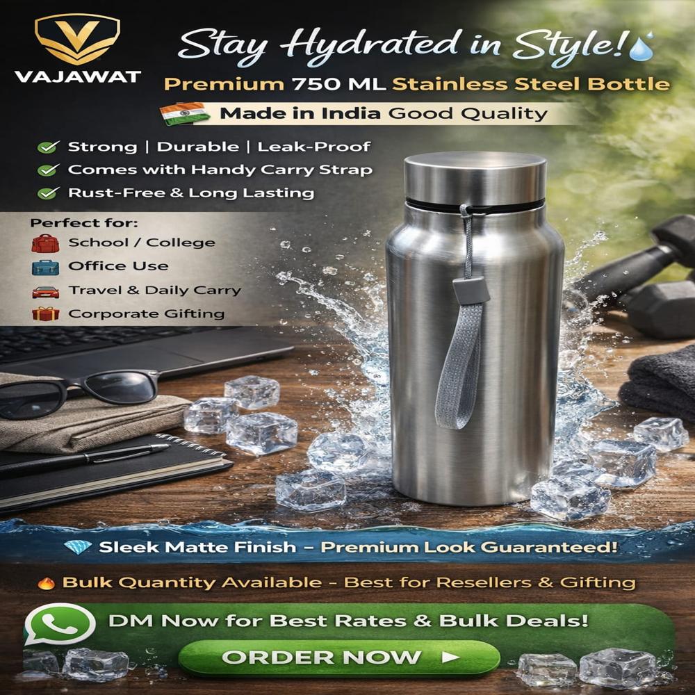 Water bottle 750 ml - color Box Packing