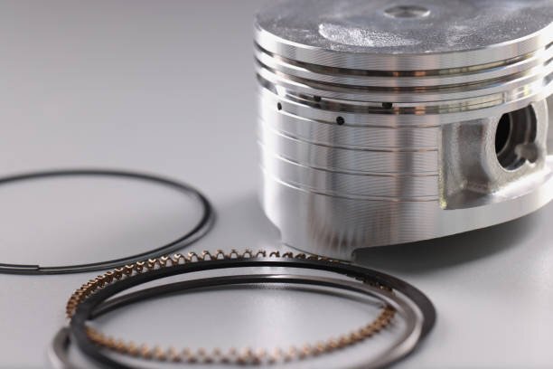 Metallic Silver Piston Ring Kit