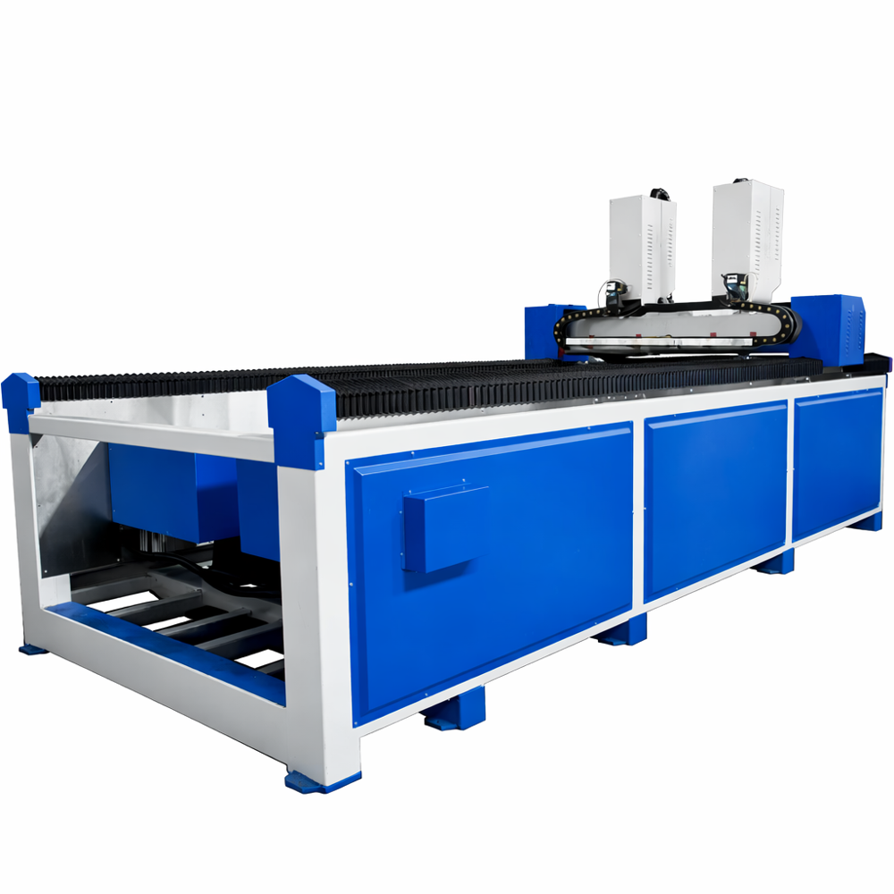 Stone 4 Axis Double Head Multipurpose CNC Router Machine