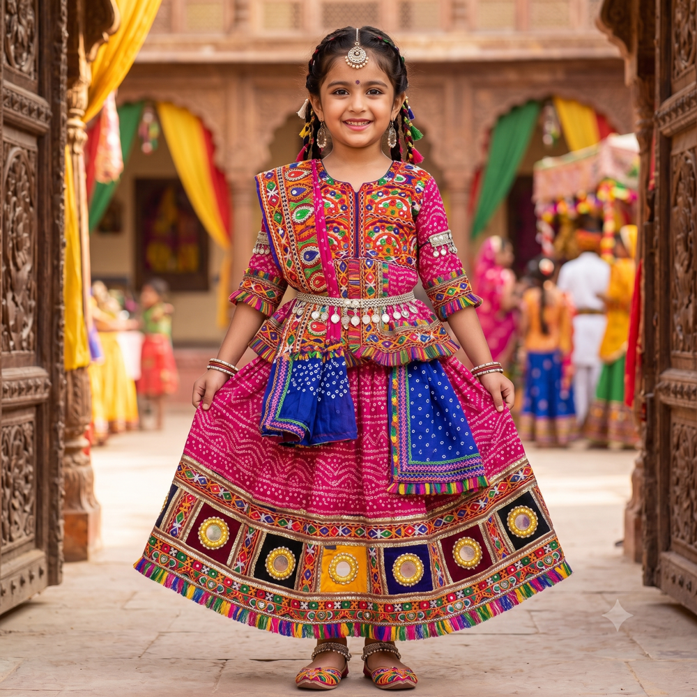 Navratri Choli for Girls (100% Cotton)