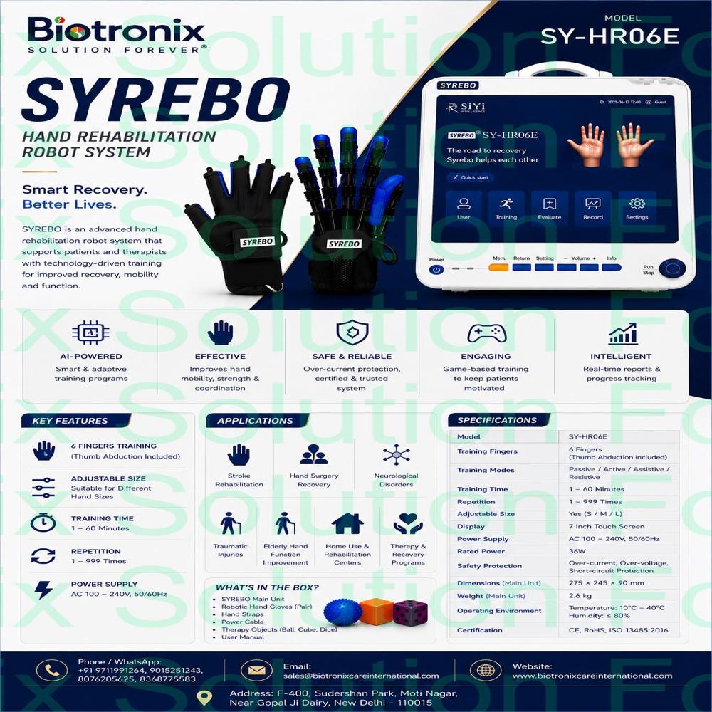 Syrebo Robotic Glove for Repetitive Hand Training