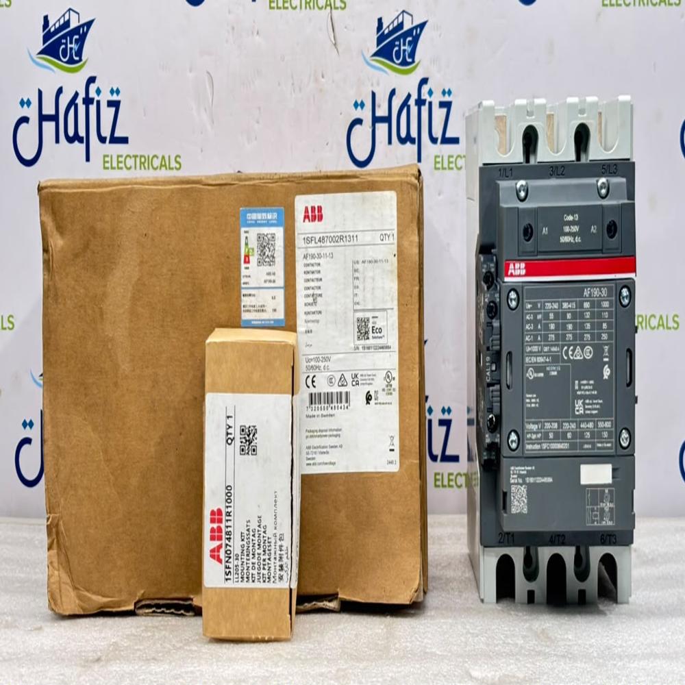 ABB AF190-30-11-13 CONTACTOR 100-250V DC 1SFL487002R1311 WITH MOUNTING KIT