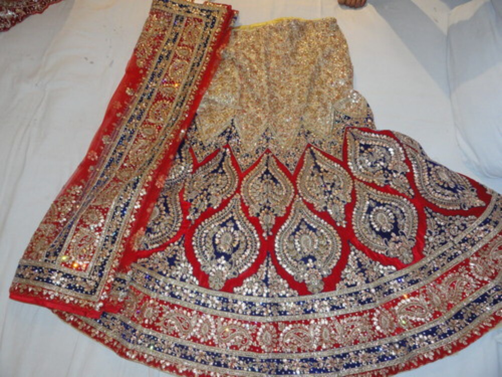 Designer Lehenga - Beaded Lace & Lace Decoration | Indian Ethnic Wear, Dry Clean Only
