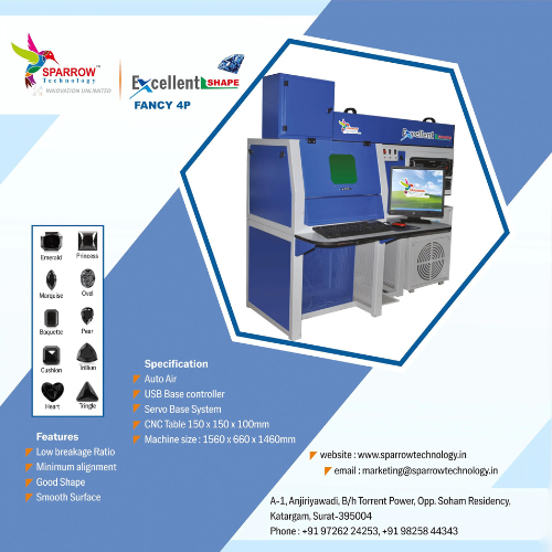 Multi Shape Fancy Diamond Cutting Machine