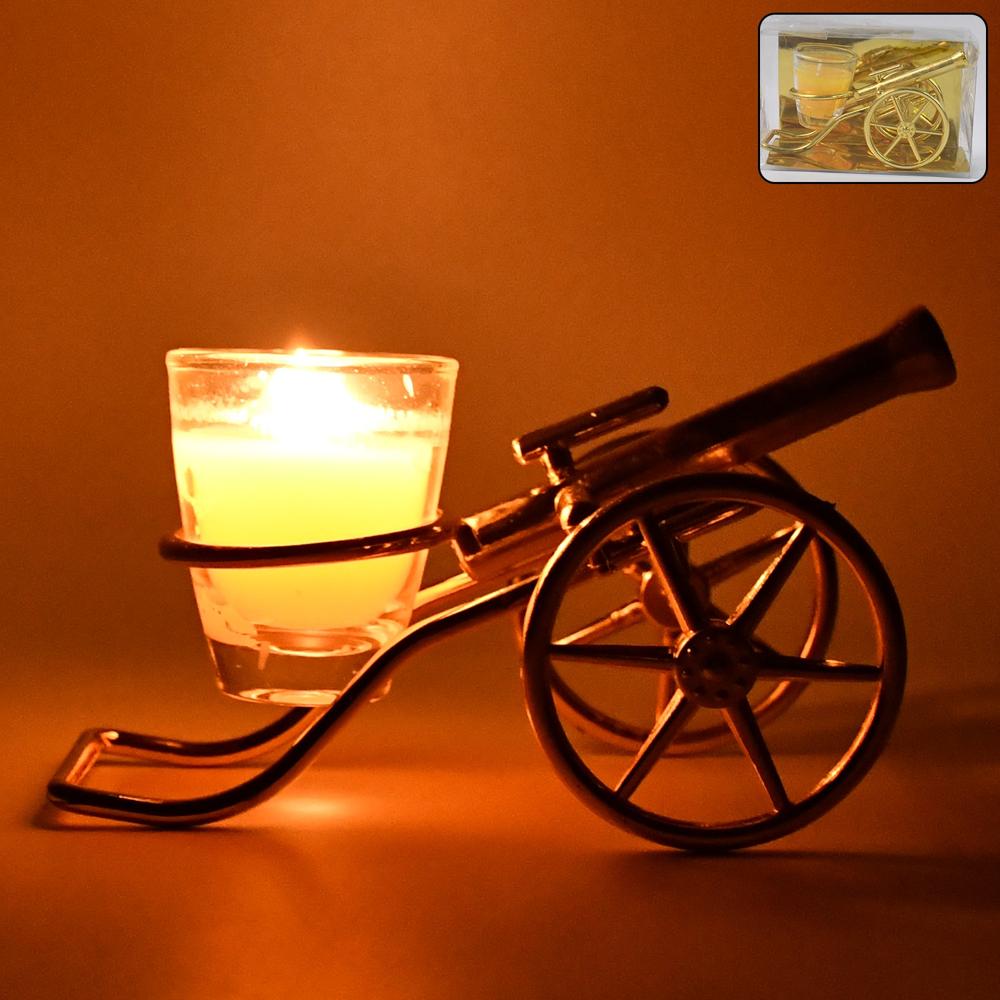 Top Cannon Tealight Holder / Candle Holder, Diwali (1 Pc) - Application: As Per Product Requirement