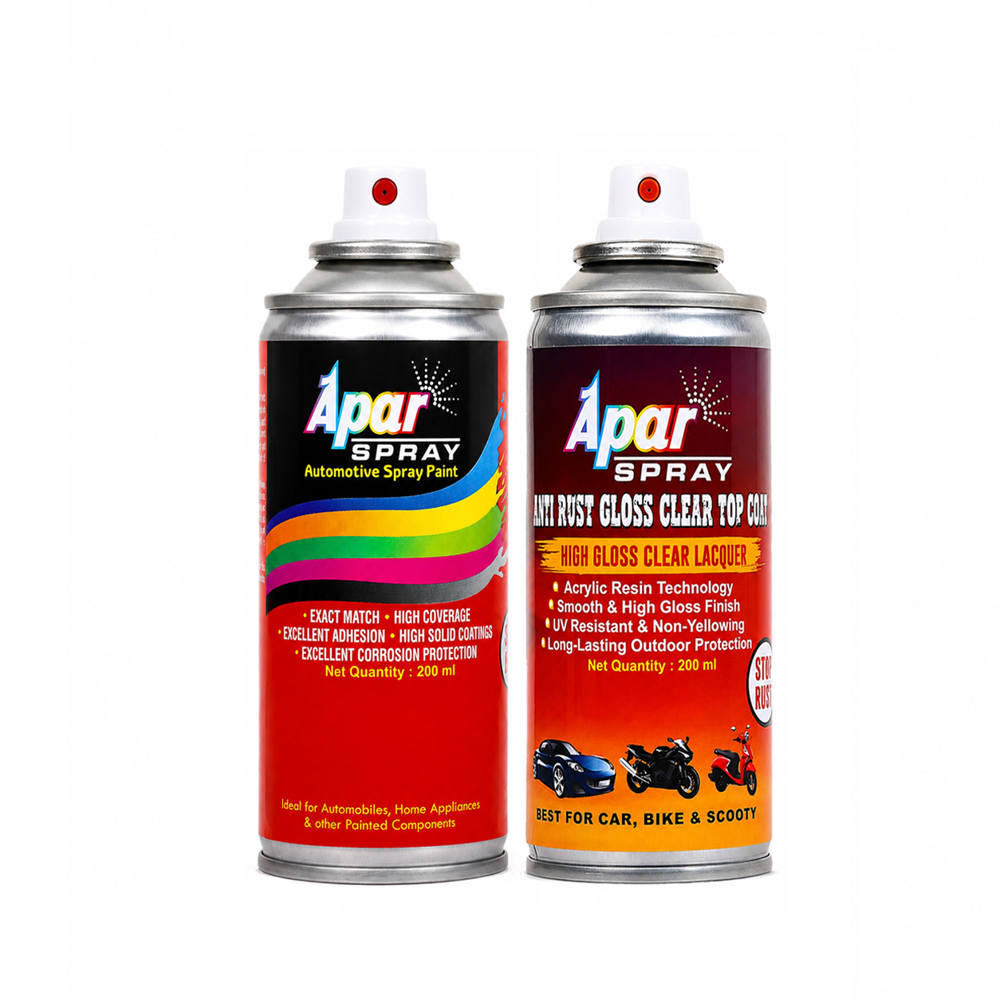 APAR Spray Paint Torque Blue (RC Colour Name) +GC Compatible for Maruti Cars -200 ml (Pack of 2-Pcs)