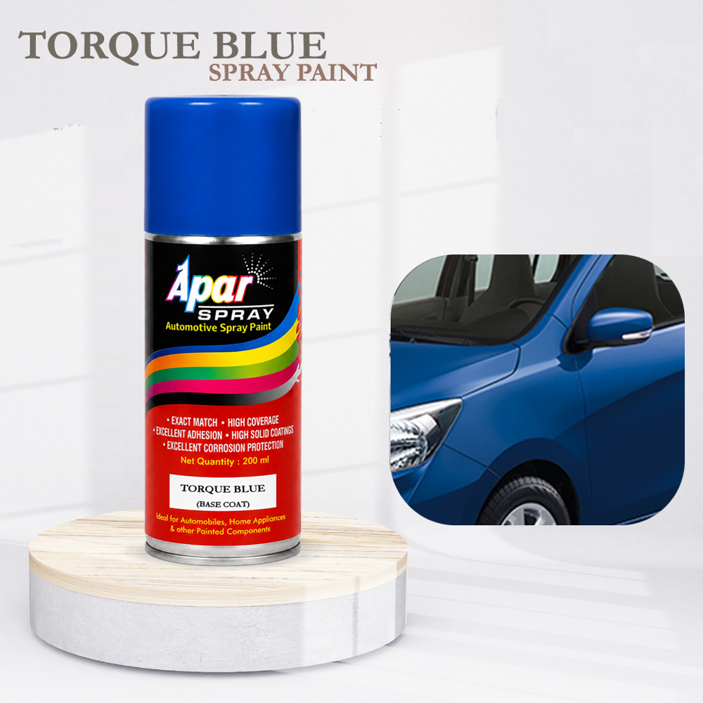 APAR Spray Paint Torque Blue (RC Colour Name) +GC Compatible for Maruti Cars -200 ml (Pack of 2-Pcs)