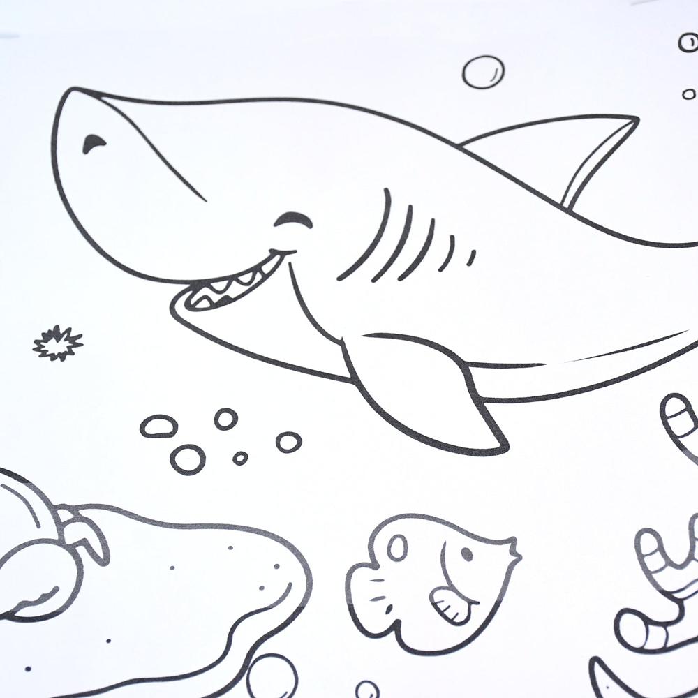 Fun and Educational Coloring Roll (1 Pc)