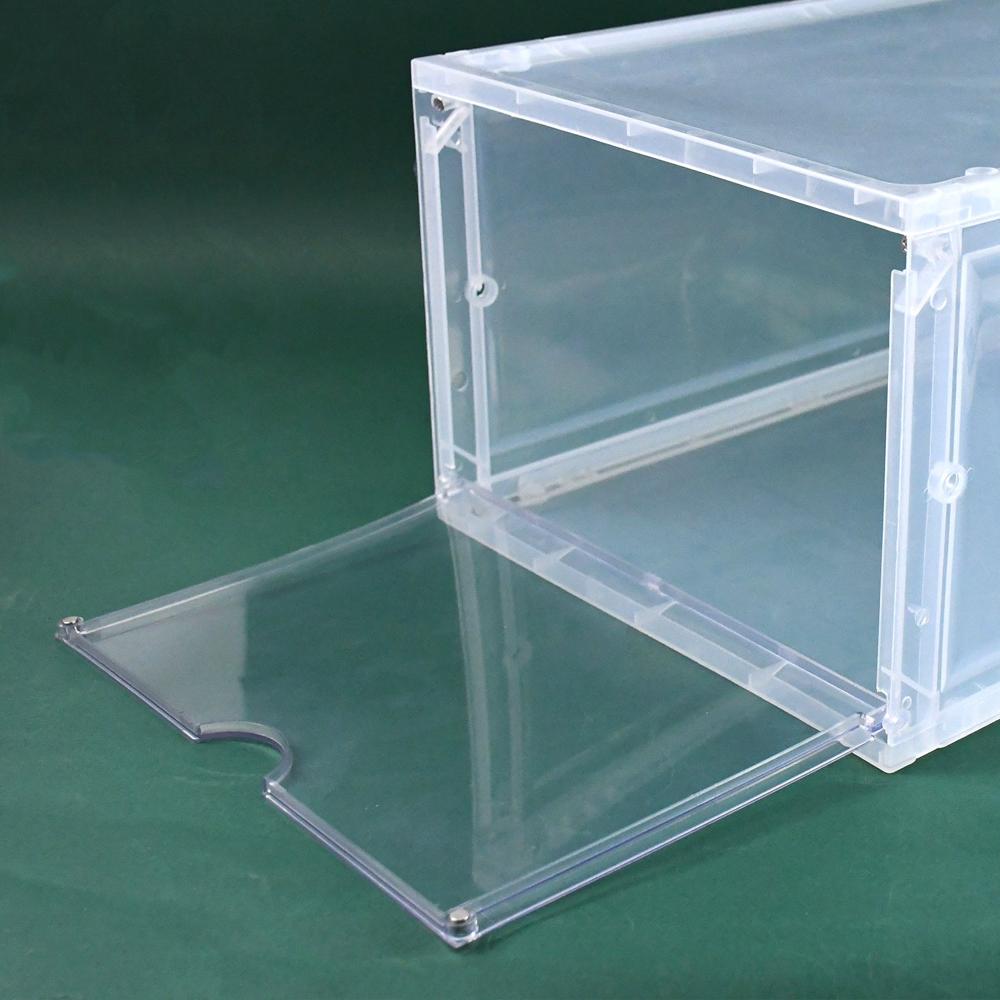 Shoe Storage Box, Shoe Box Clear Plastic Stackable (1 Pc) - Application: As Per Product Requirement