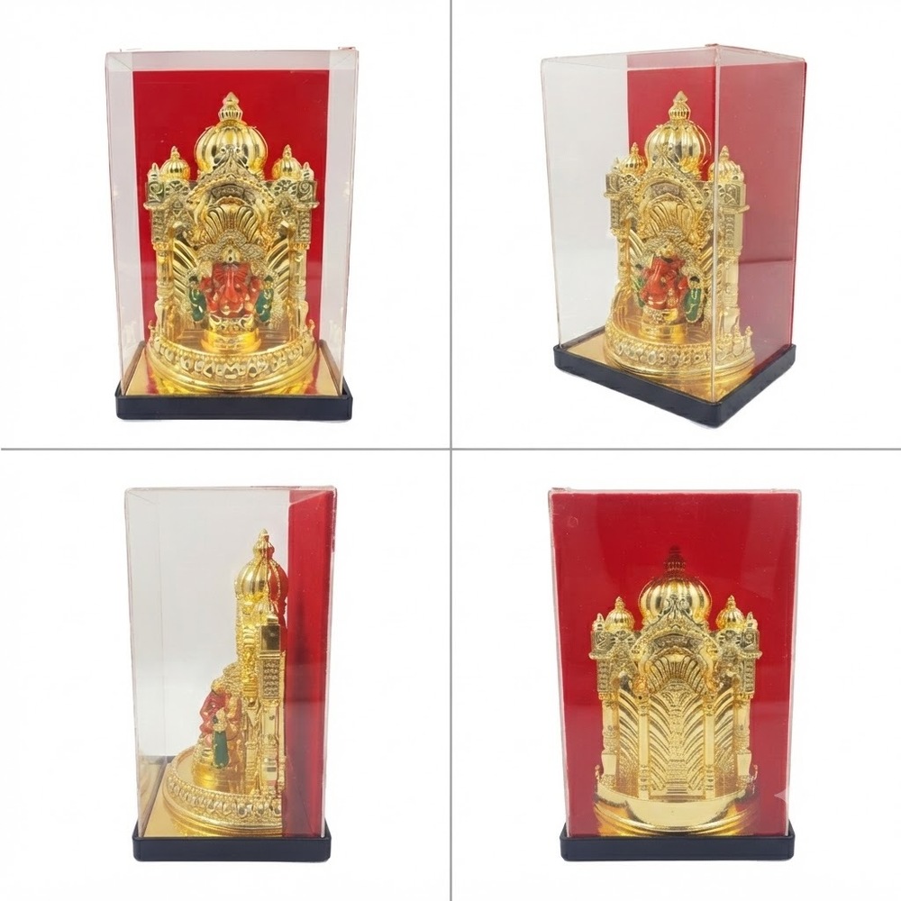 Golden Shri Siddhivinayaka God Statue