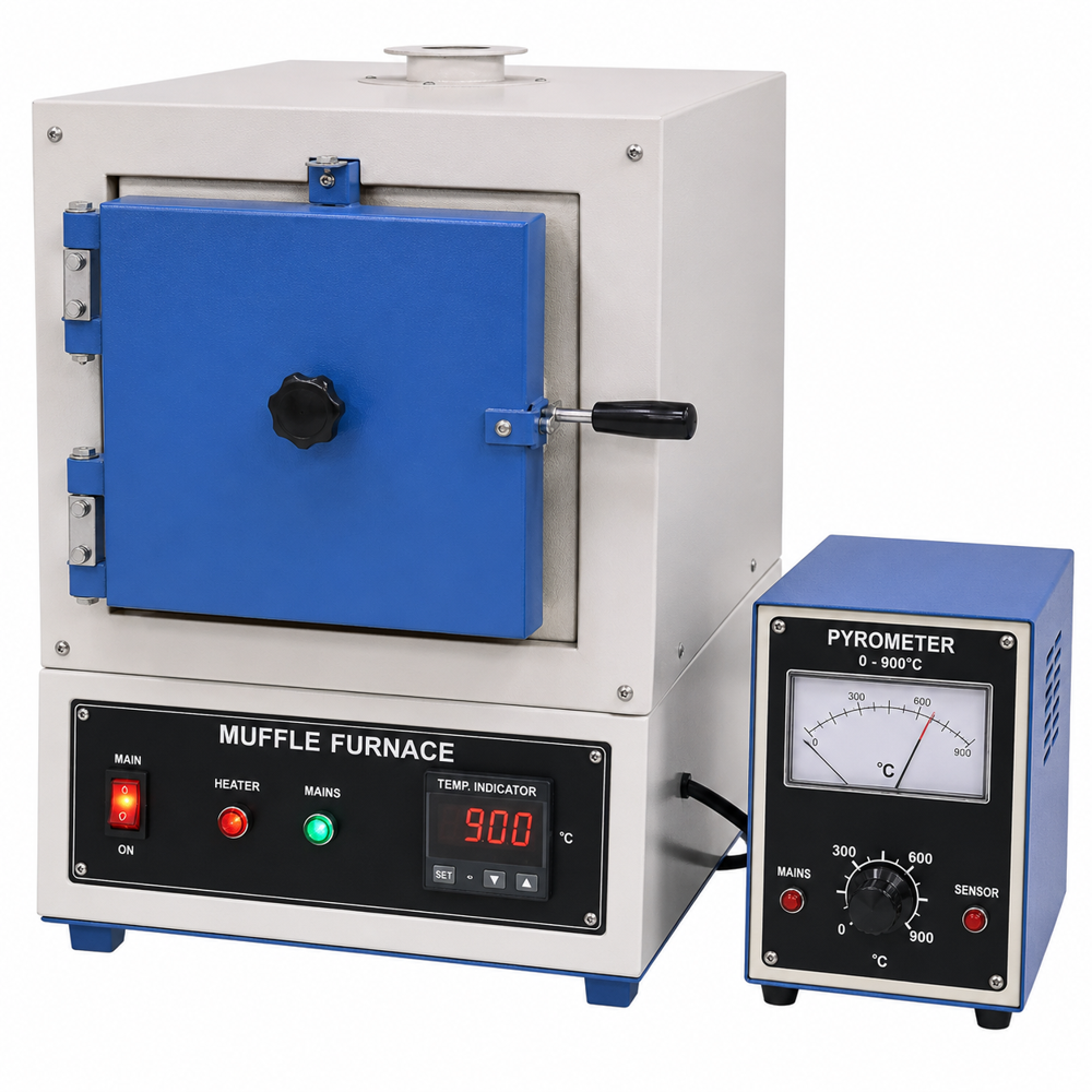 Muffle Furnace with Pyrometer 900 Deg. ANALOG