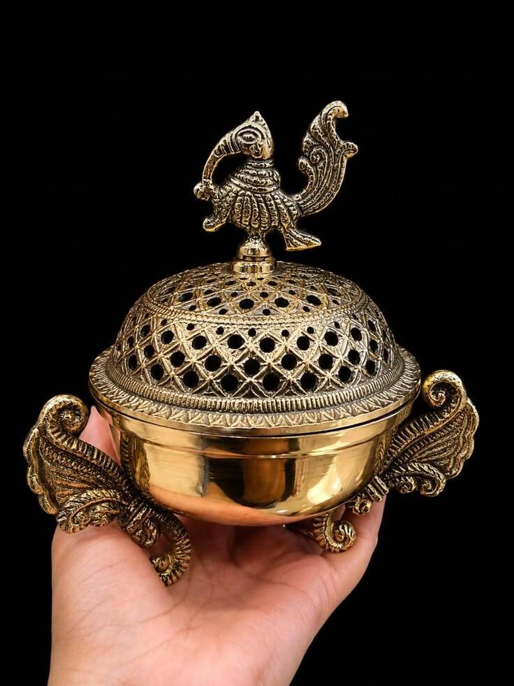 Brass Incense Stakeholder - Color: Metalic