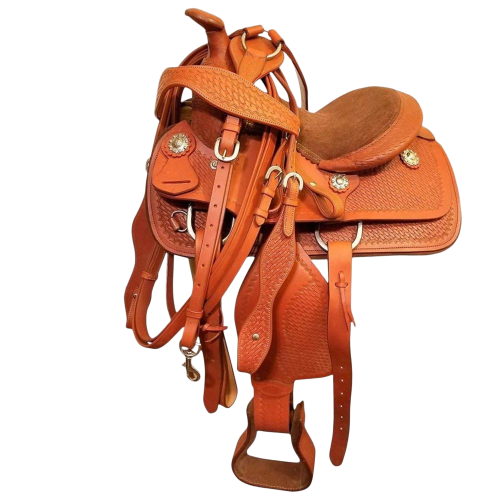 Leather Horse Western Saddle