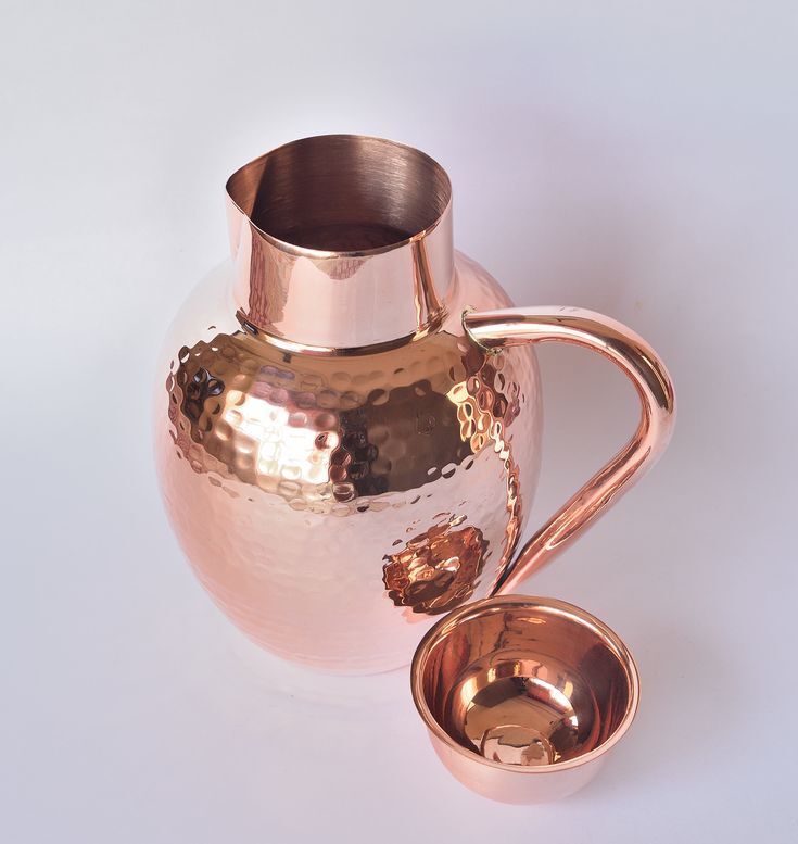 Copper Apple Jug - Diameter: Approx. 15 Cm
