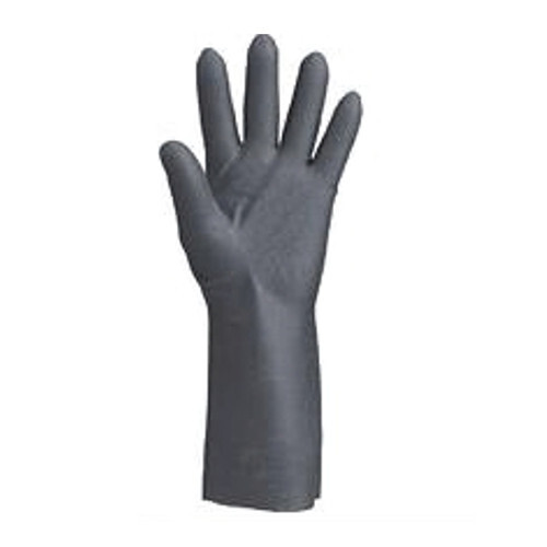 Sensuous Rubber Gloves - Pure Latex, Various Sizes , Black Color, Full Finger Style, Interlock Lining, Tear Resistant, Durable Stitching