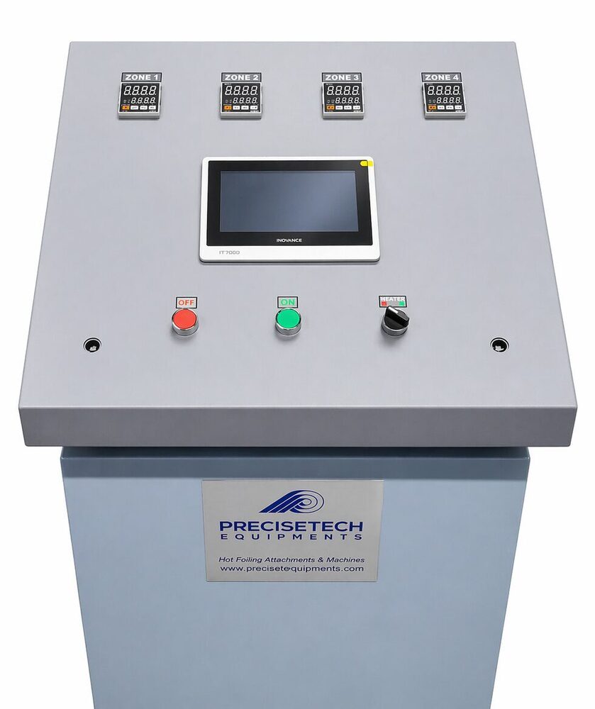 Hot Foil Stamping Attachment Touch Screen Control Panel