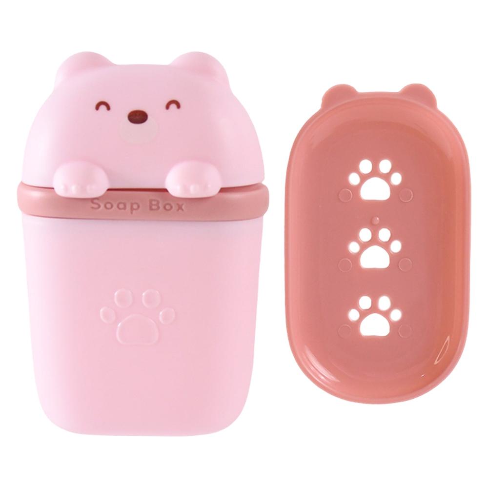 Cute Bear Shaped Soap Case ,Sabudani (1 Pc)