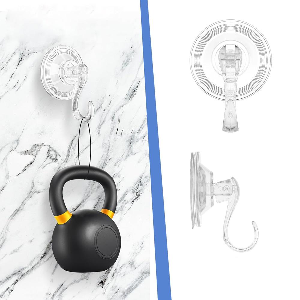 Plastic Suction Cup Hooks (4 Pcs Set) - Application: As Per Product Requirement